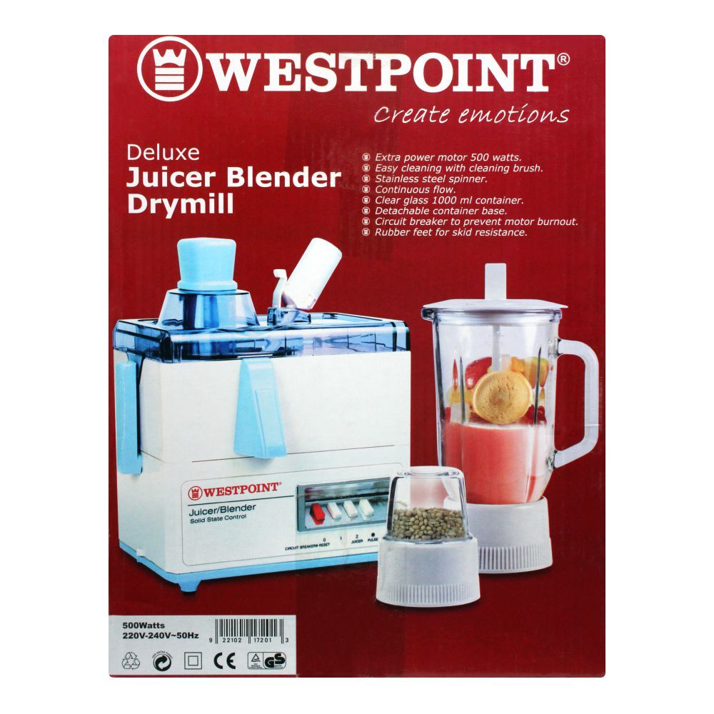 WestPoint Juicer Blender Drymill WF-7201 GL