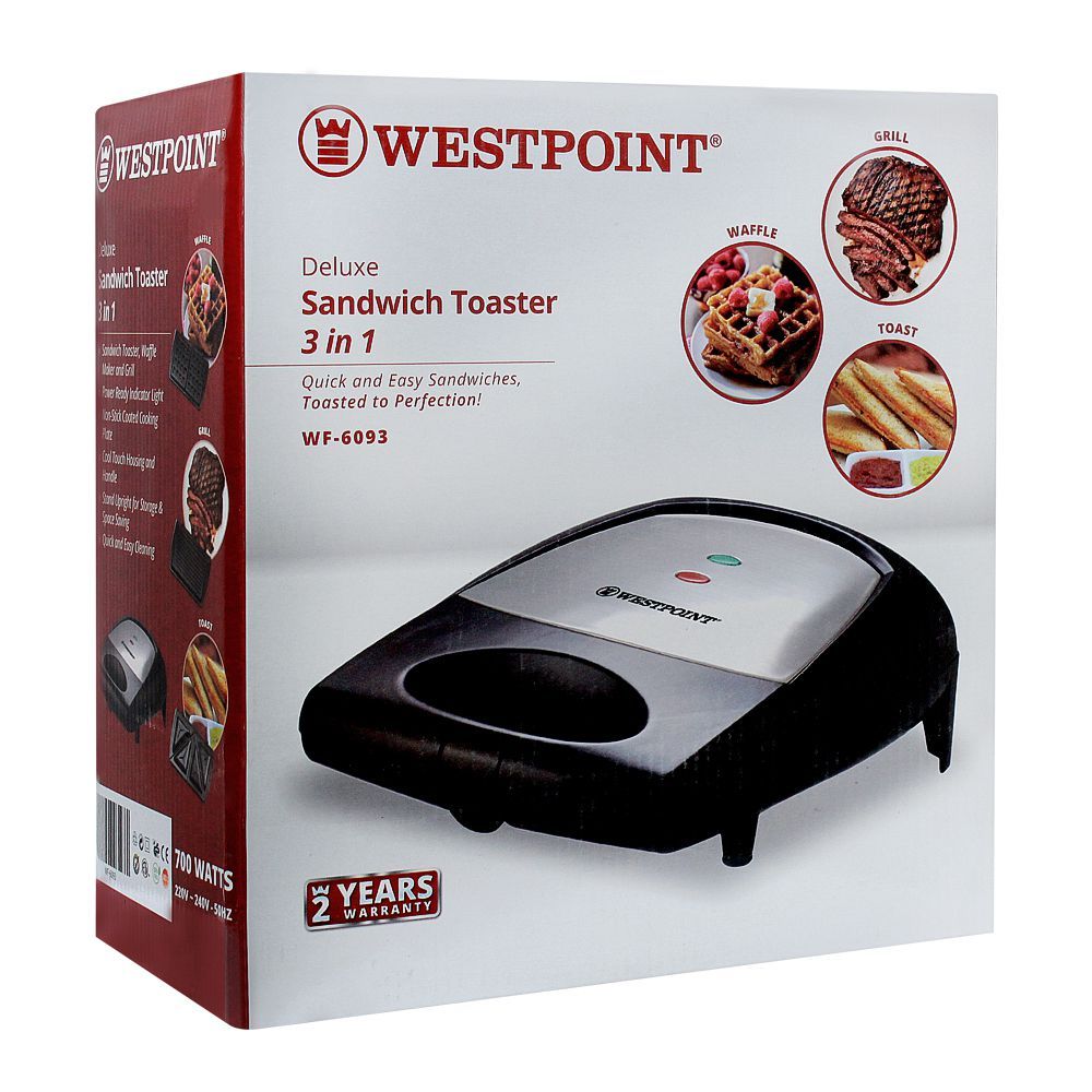 WestPoint Sandwich Toaster 3 in 1 WF-6093