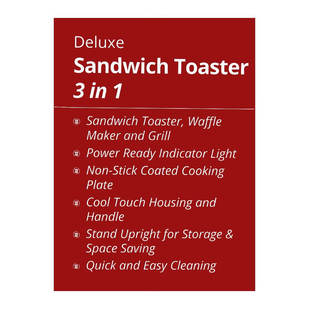 WestPoint Sandwich Toaster 3 in 1 WF-6093