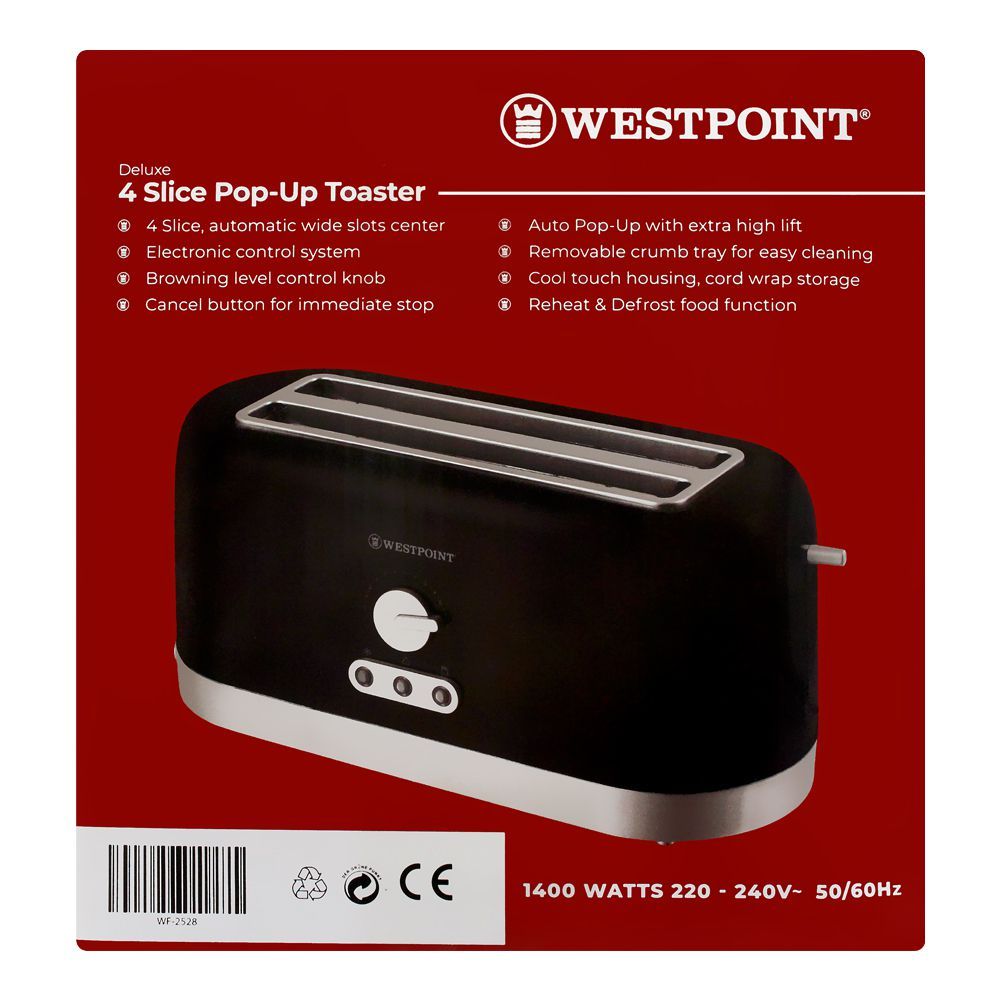 WestPoint 4 Slice Pop-Up Toaster WF-2528