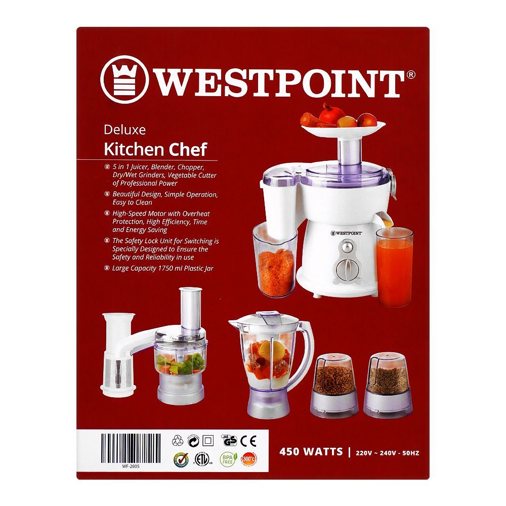 WestPoint  Kitchen Chef Food Processor WF-2805