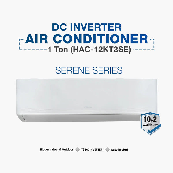 Hyundai HAC-12KT3s 1 Ton T3 DC Inverter AC Serene Series