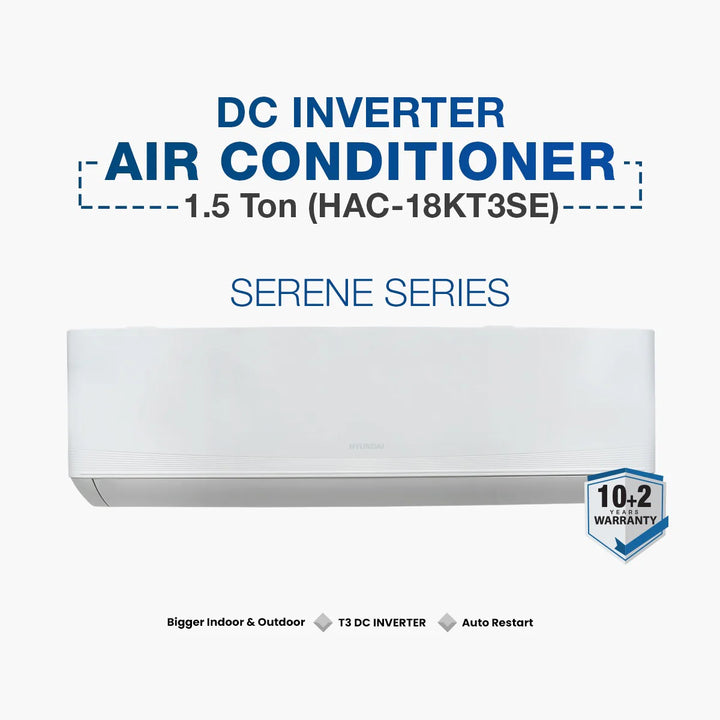 Hyundai HAC-18KT3 1.5 Ton Inverter AC Serene Series