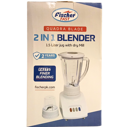 Fast 2 In 1 Blender | Quadra Blade | 2 Years Warranty