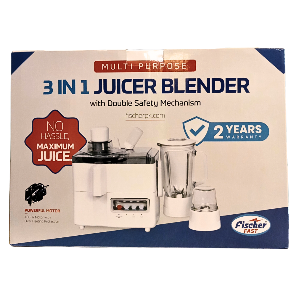 Fast 3 IN 1 Juicer & Blender | Multi Purpose | 2 Years Warranty