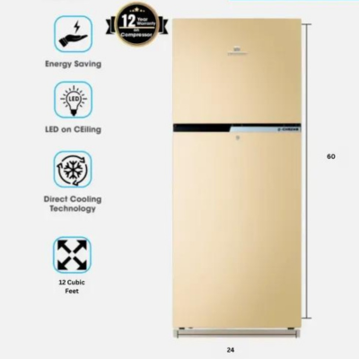 Dawlance 9173 WB E-Chrome 12 Cubic Feet Metallic Body Refrigerator Energy Class A | 12 Years Warranty