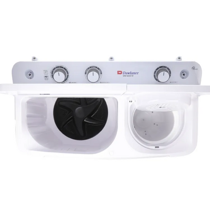 DW 6550 Twin Tub Washing Machine Semi Automatic | White | 8 kg | Official Dawlance Partner