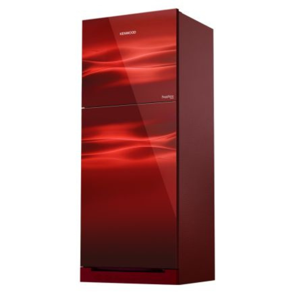 Kenwood KRF 23357 Sapphire Series Refrigerator 11 CFT - Maroon - Glass Door