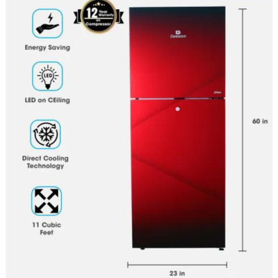 Dawlance 9169 WB Avante Pearl Red | 12 Cubic | 12 Years Warranty