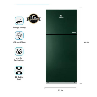 Dawlance 9193 Avante+ 18 Cubic Feet Refrigerator Energy Class A++, Voltage 230 V | 12 Years Warranty