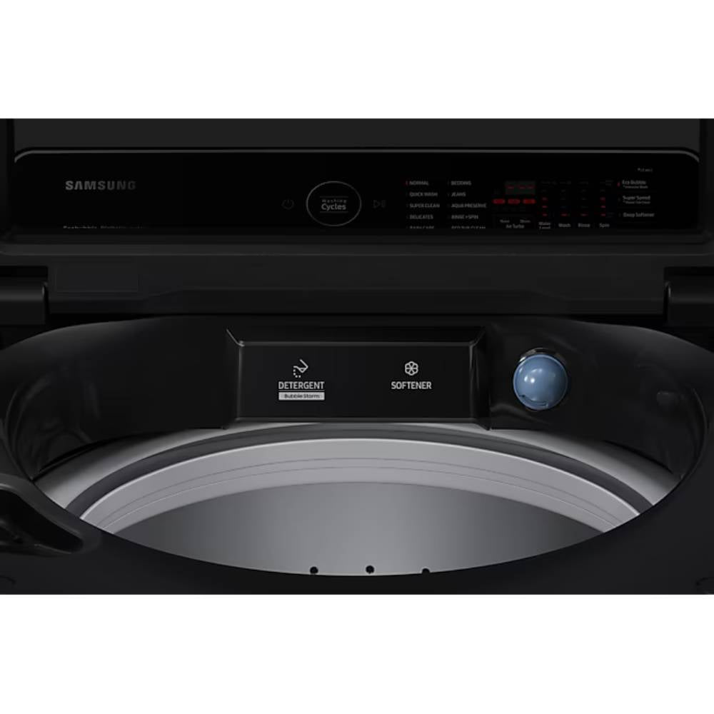 Samsung WA21CK6745BVRT Top Load Washer with Ecobubble™  | 21 Kg | Black