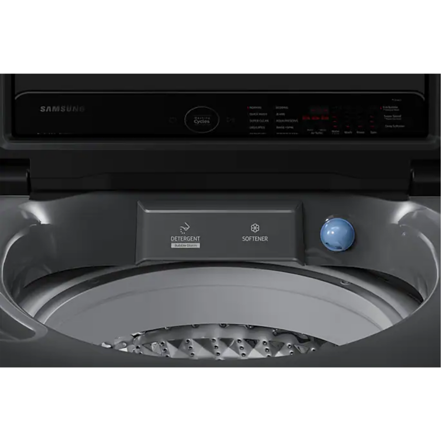 Samsung WA15CK5745BDRT Top Load Washer with Ecobubble™ | 15 Kg | Dark Gray | Available at the Best Rate