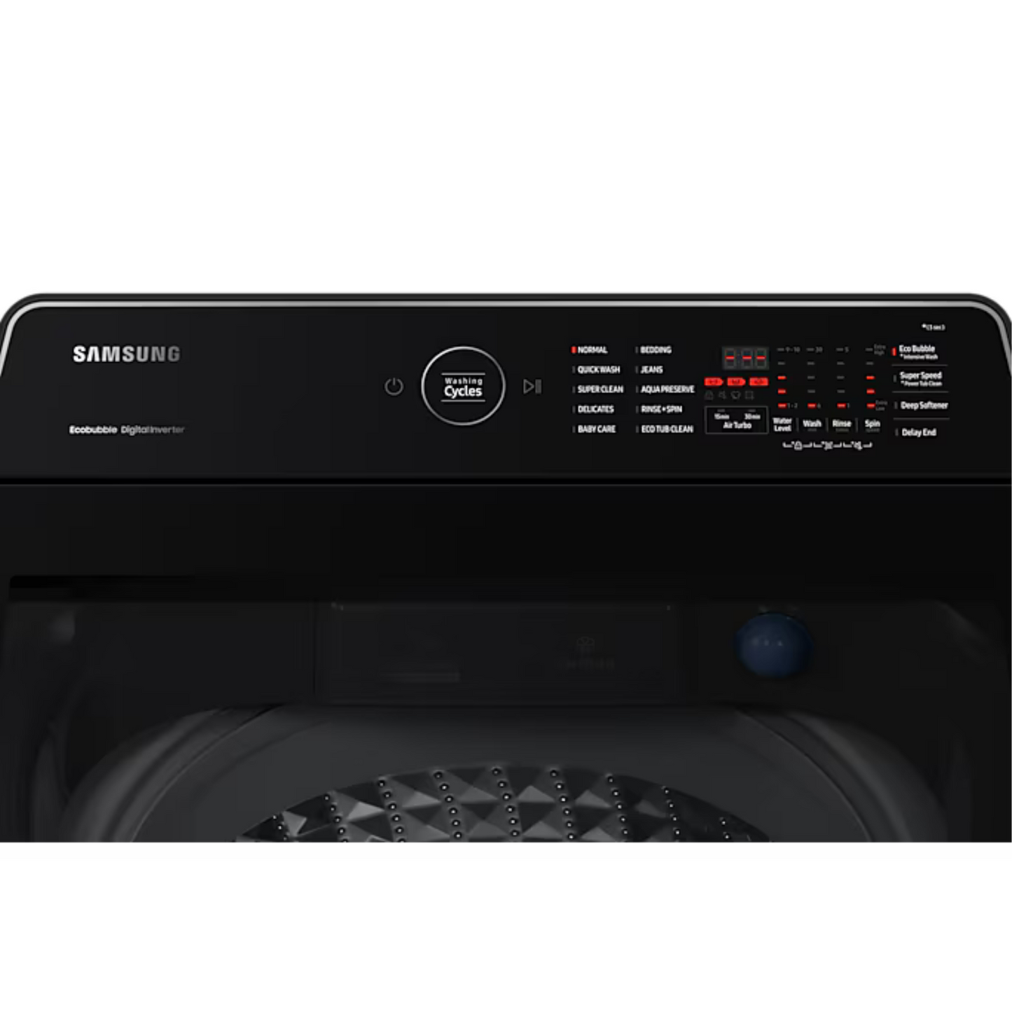 Samsung WA15CK5745BDRT Top Load Washer with Ecobubble™ | 15 Kg | Dark Gray | Available at the Best Rate