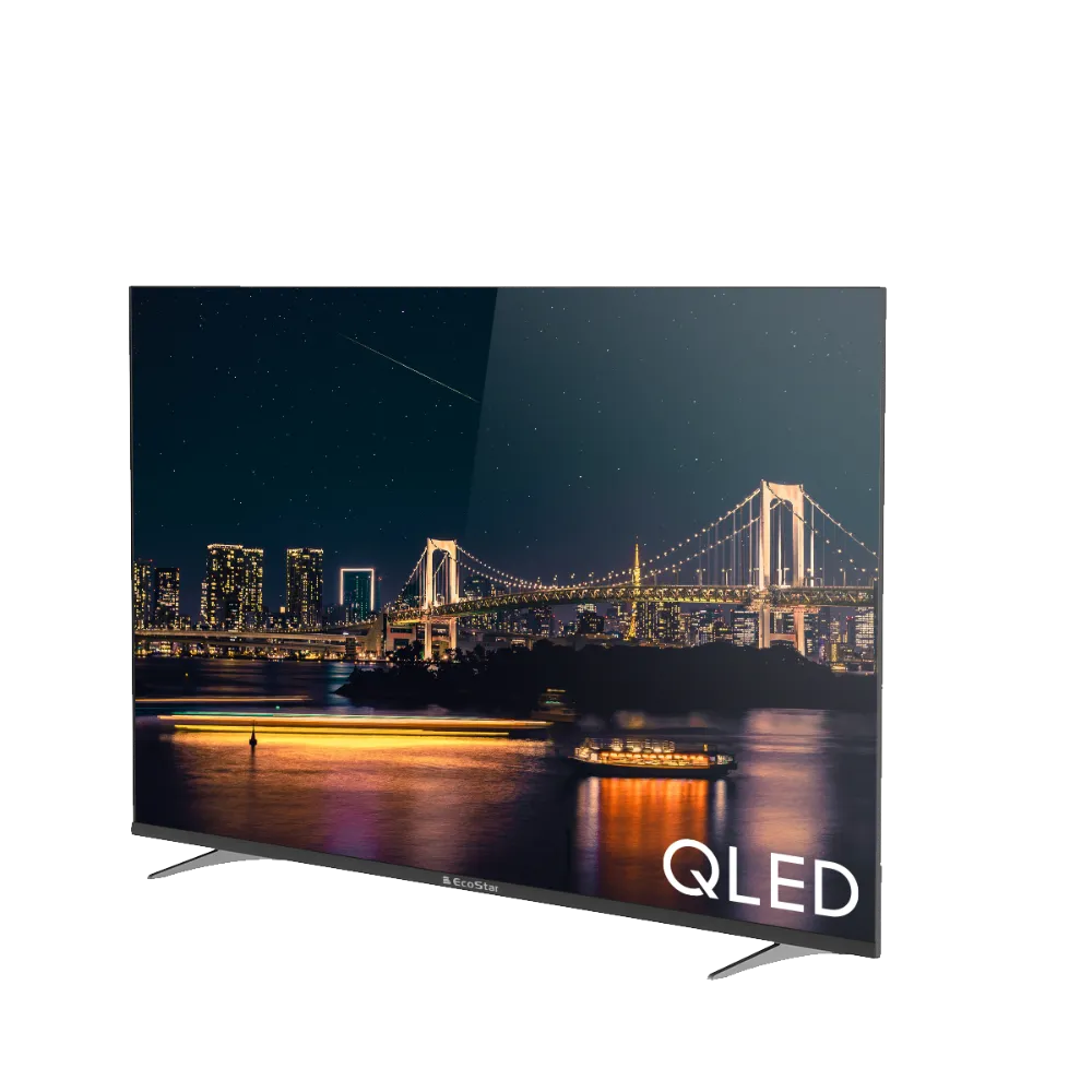 EcoStar CX-55QD970 55" QLED Android 11 4K UHD TV Display 3840*2160, Refresh Rate 60Hz, UI Style Google TV