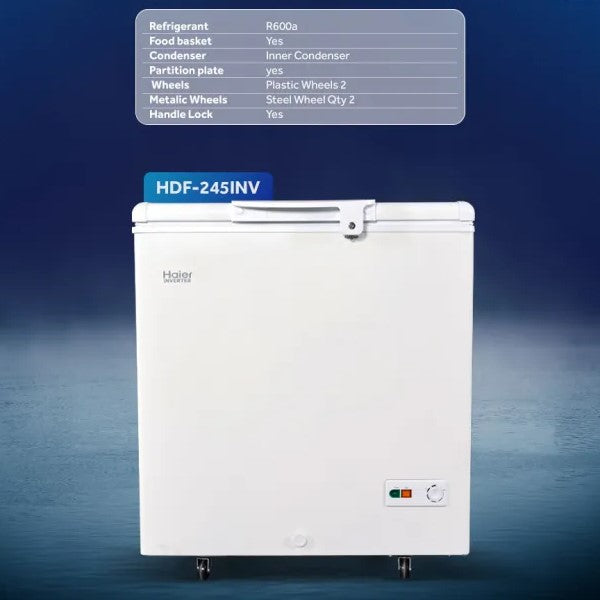 Haier HDF - 245 Inverter Deep Freezer 8CFT - Single Door-Convertible