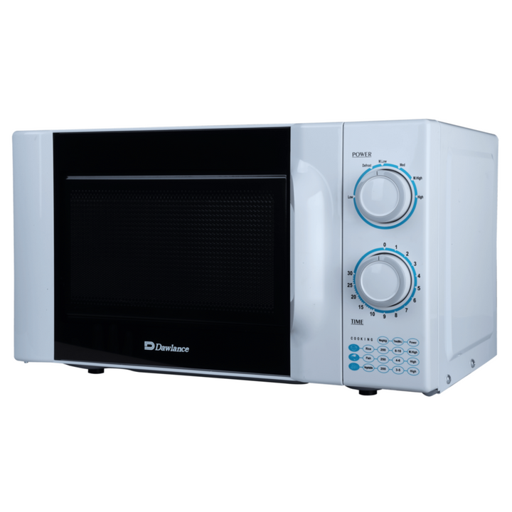 Front view of Dawlance MD‑4 microwave oven showing control knobs