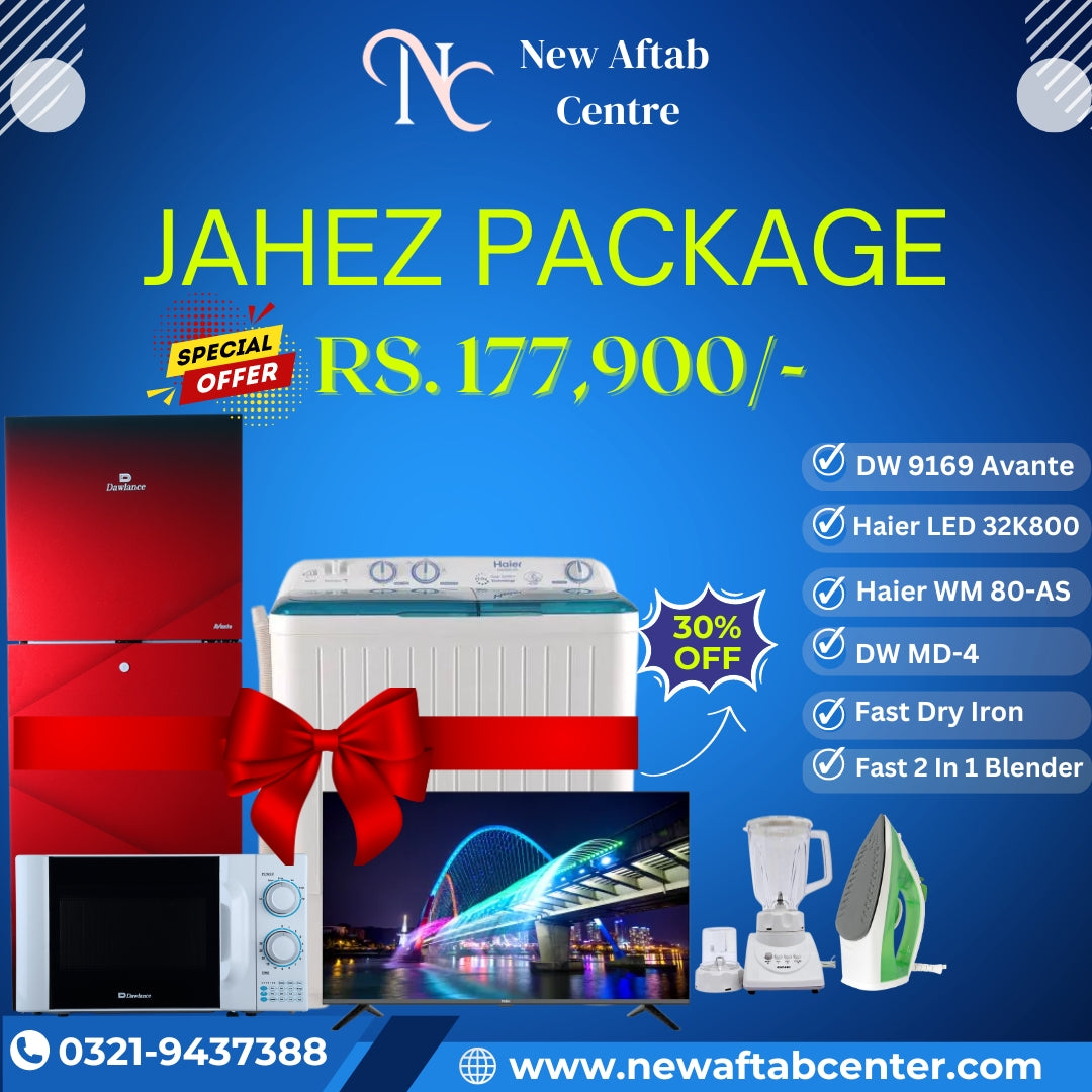 Jahez Package Large with Dawlance & Haier | New Aftab Center Deals