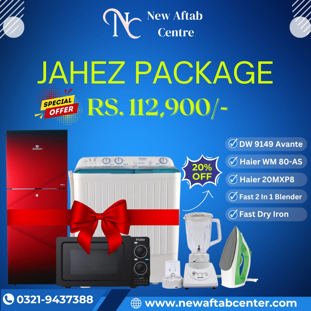 Small Jahez Package | Dawlance & Haier Appliances | New Aftab Center