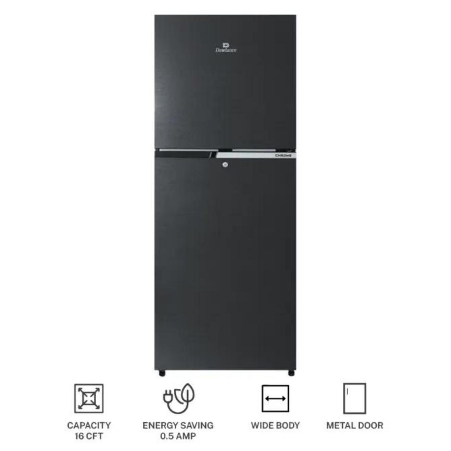 Dawlance 9191 WB Chrome 16 Cubic Feet Refrigerator Energy Class A+, Voltage 230 (V) | 12 Years Warranty