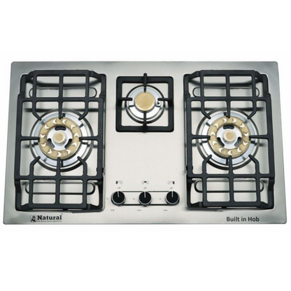 Natural Built-in-Hob 104 | 3 Burner