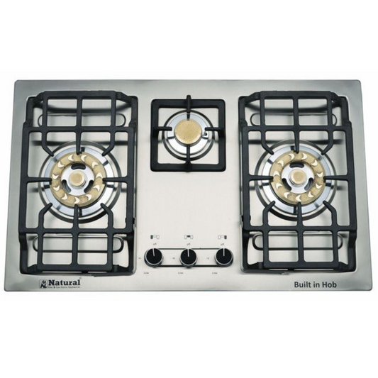 Natural Built-in-Hob 104 | 3 Burner