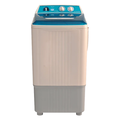 Haier 120-35 Single Tub Washing Machine 12 Kg – Front view with clear, modern design, perfect for large laundry loads.
