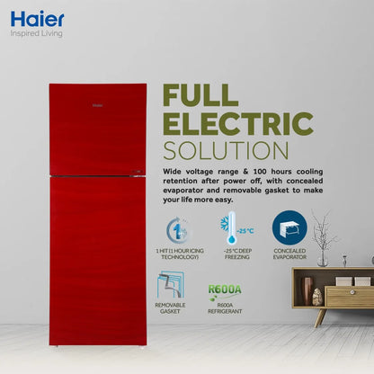 Haier HRF 276 EPR Refrigerator 10 Cubic - E star Series - R600A Refrigerant - 5 Way Evaporator - 10 Years Warranty