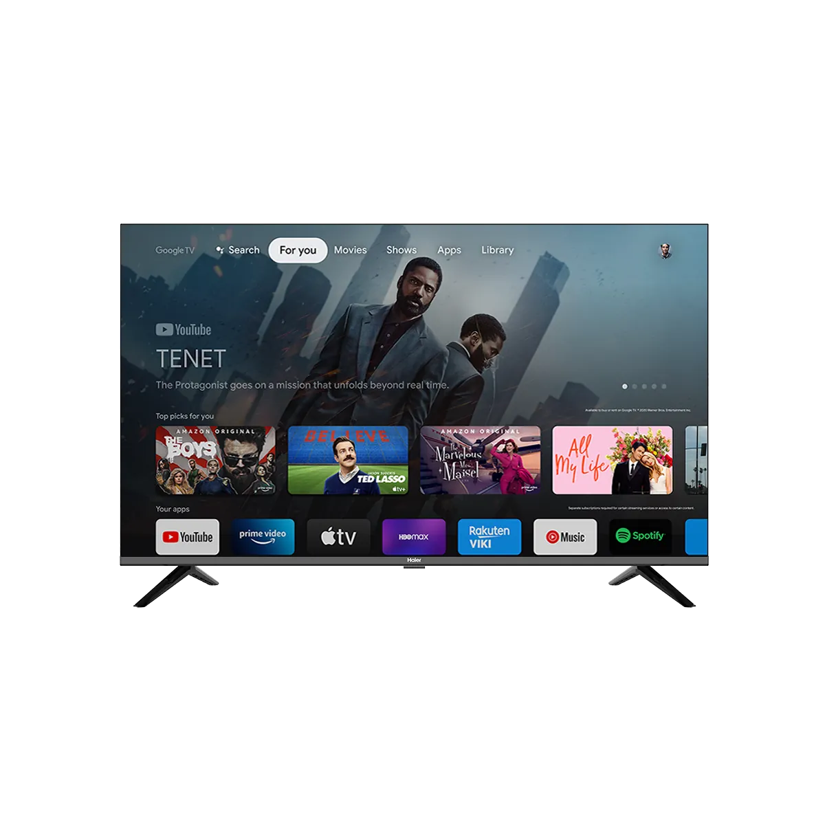 Haier 55 Inch K800UX Google TV - Google Assistant - Dolby Audio - Google TV - 2 Years Warranty