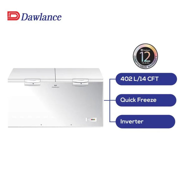 Dawlance 91997 Signature LVS Deep Freezer | Twin Door with LED Light | 15CFT Capacity