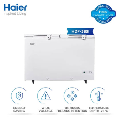 Haier HDF - 385 Inverter Deep Freezer 14CFT - Double Door