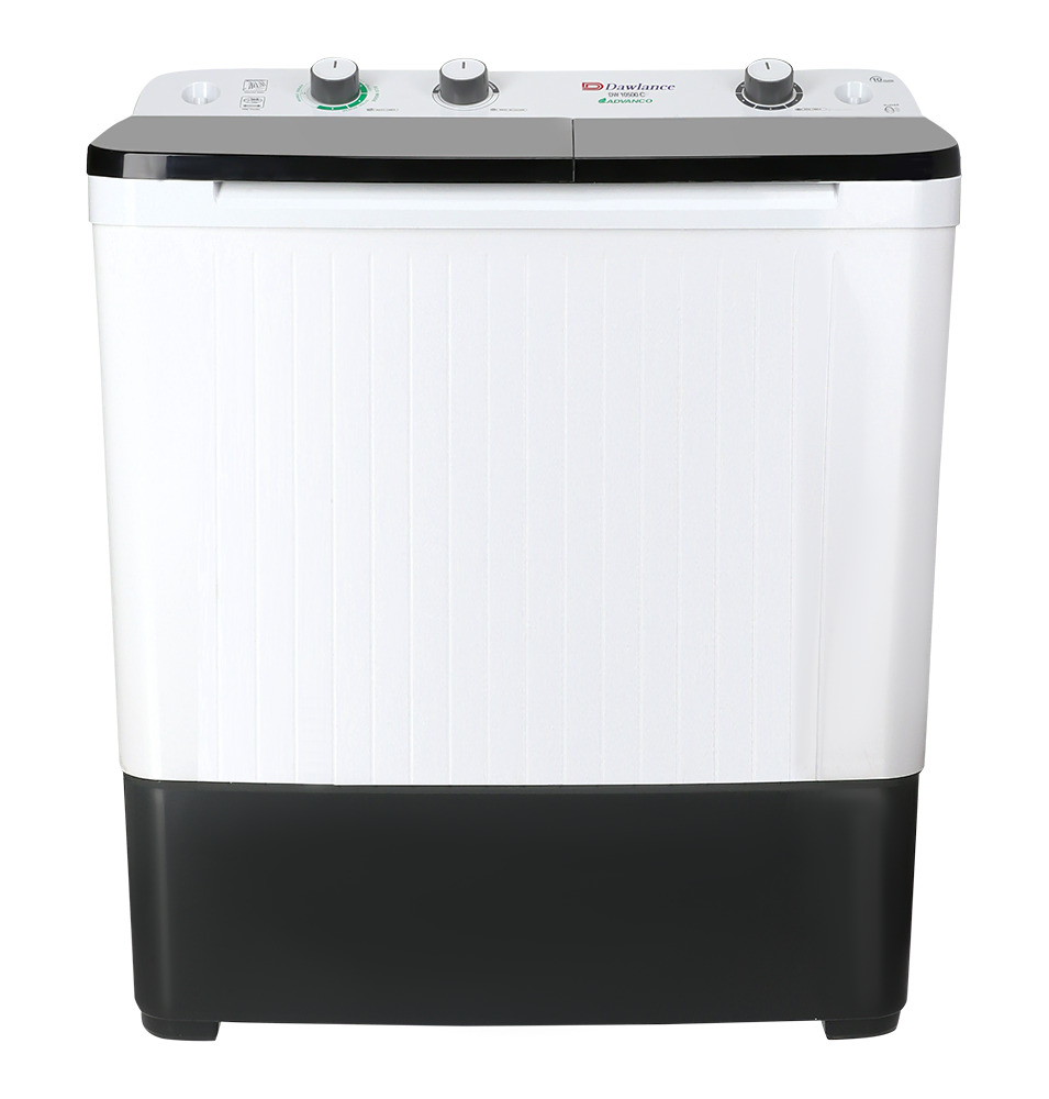 Dawlance 10500 Twin Tub Semi Automatic Washing Machine | 12 Kg Capacity | White | Aftab Centre
